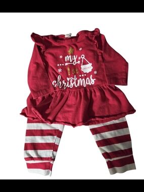 Infant Red "My 1st Christmas" Set